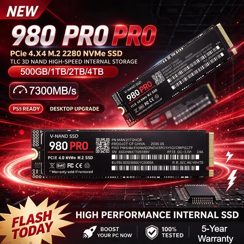 M.2 Nvme 4Tb Pcie 4.0 Ssd - قرص تخزين داخلي فائق السرعة 980