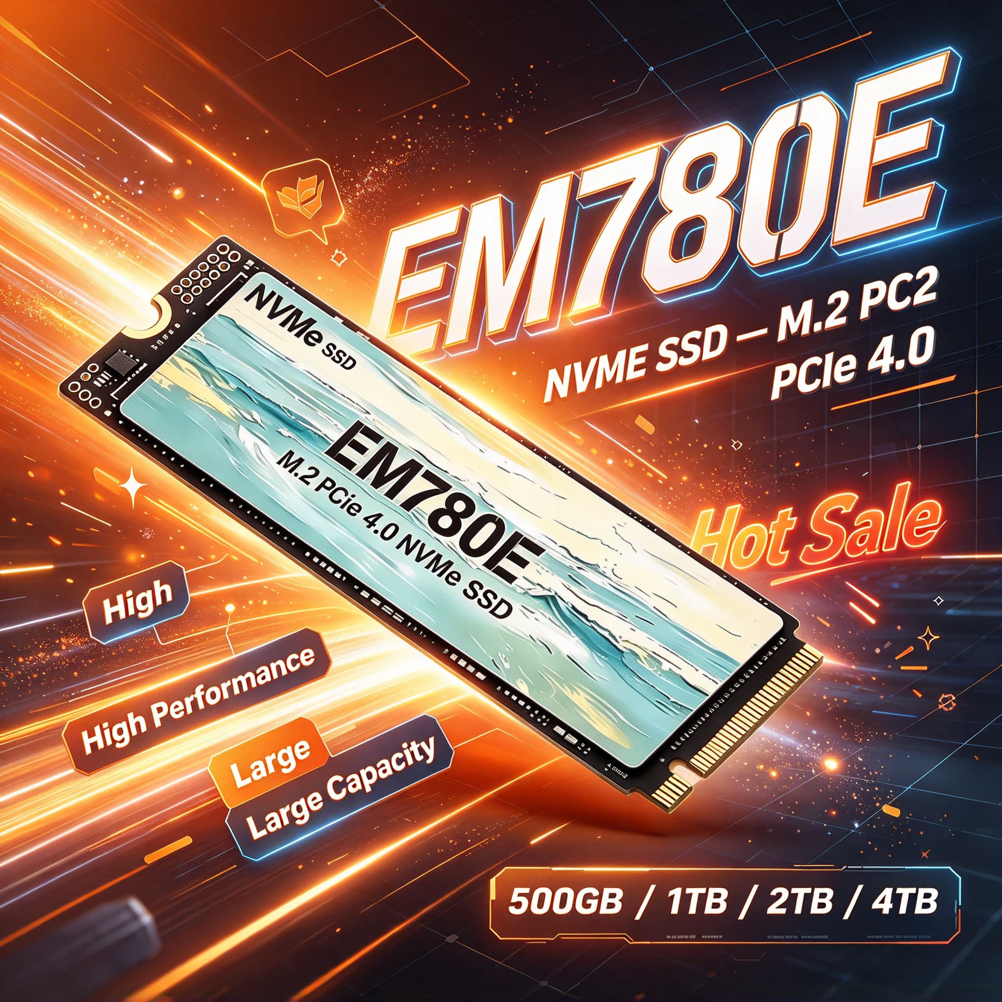 M.2 Nvme 4Tb Pcie 4.0 Ssd - قرص تخزين داخلي SSD من نوع
