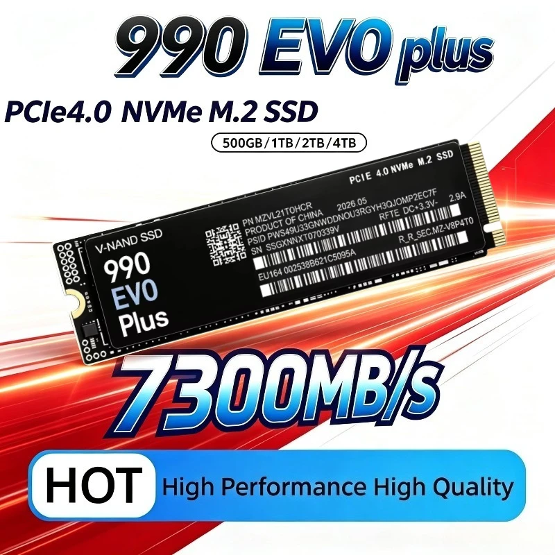 M.2 Nvme 4Tb Pcie 4.0 Ssd - 990 EVO Plus، سعة تخزين 500