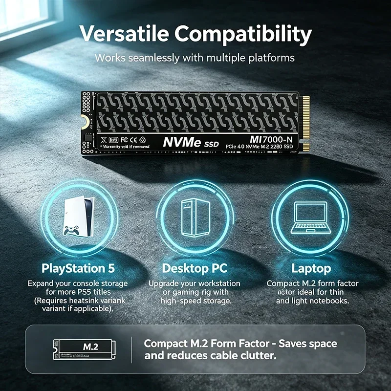 MI7000N، قرص تخزين داخلي من نو - مراجعة M.2 Nvme 4Tb Pcie 4.0 Ssd وسعره