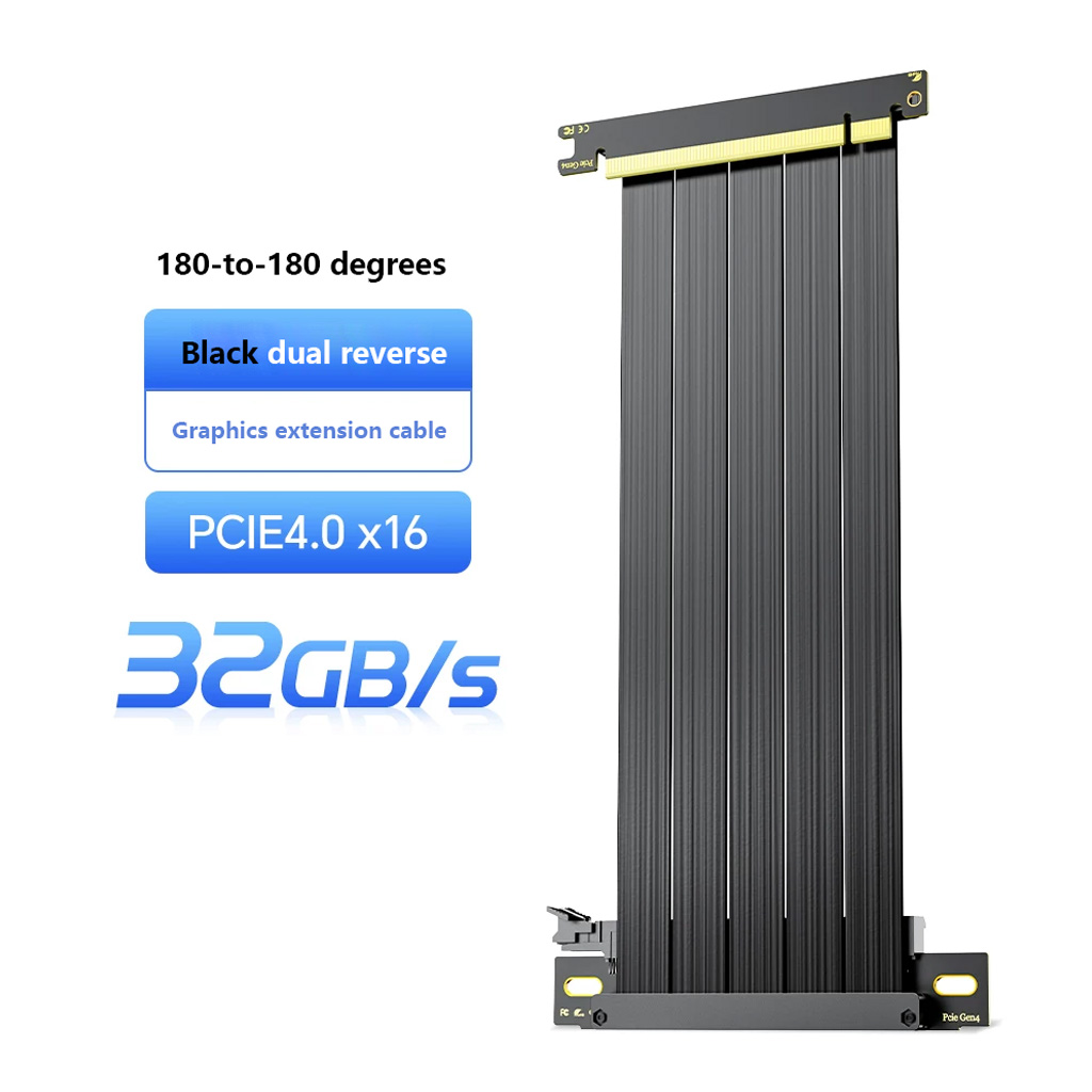 كابل تمديد وحدة معالجة الرسوما - مراجعة Pcie 4.0 X16 Riser Cable 90 Degree وسعره