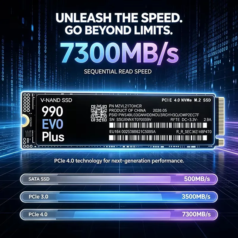 990 EVO Plus، سعة تخزين 500 جي - مراجعة M.2 Nvme 4Tb Pcie 4.0 Ssd وسعره