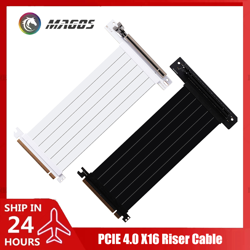 PCIE 4.0 X16 Riser Cable Video - مراجعة Pcie 4.0 X16 Riser Cable 90 Degree وسعره