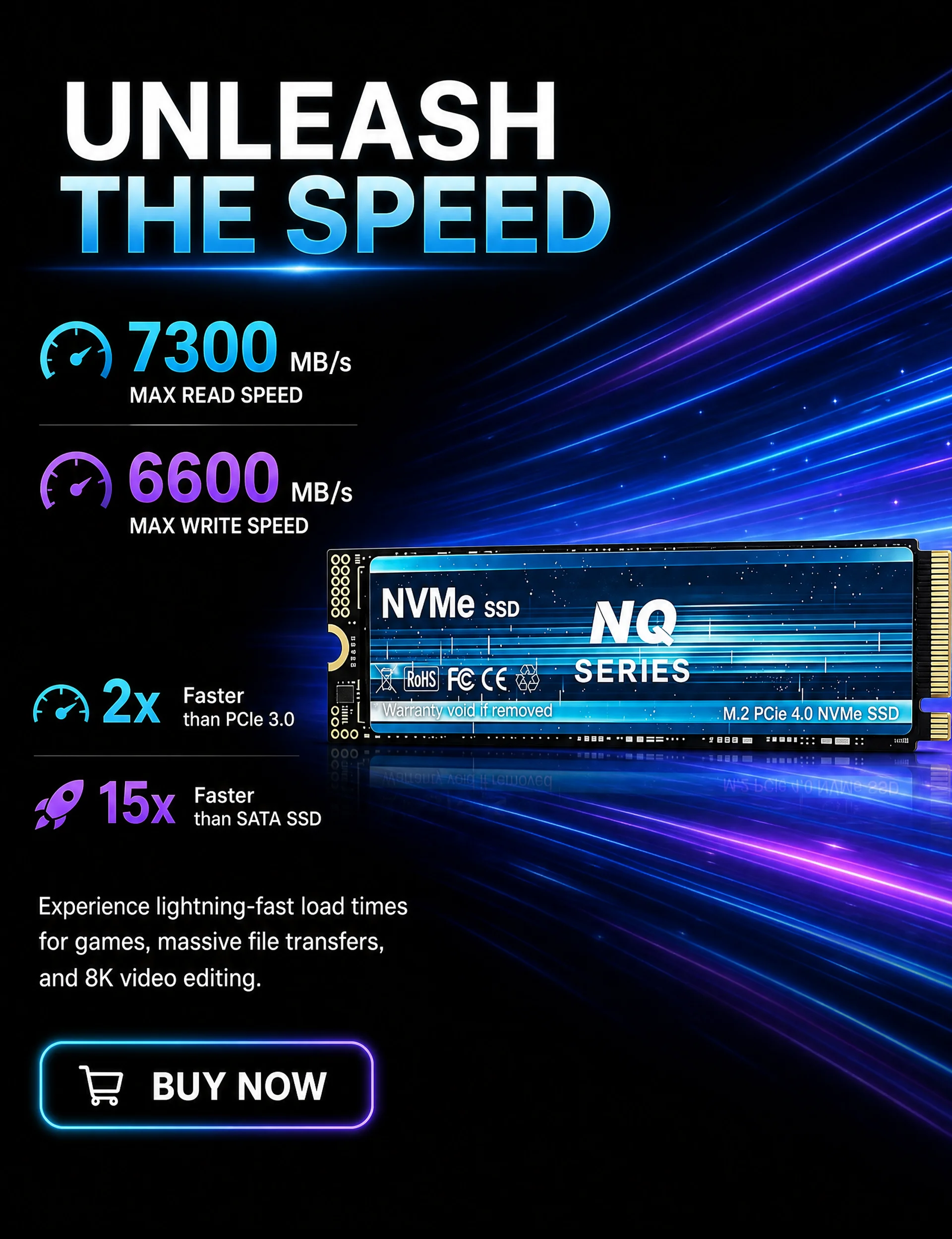 قرص تخزين SSD من سلسلة NQ بسرع - مراجعة M.2 Nvme 4Tb Pcie 4.0 Ssd وسعره