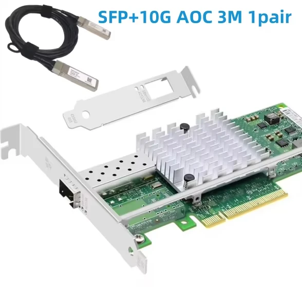 بطاقة شبكة أصلية من إنتل، طراز - مراجعة 10Gb Sfp+ Pcie Network Card Dual Port وسعره