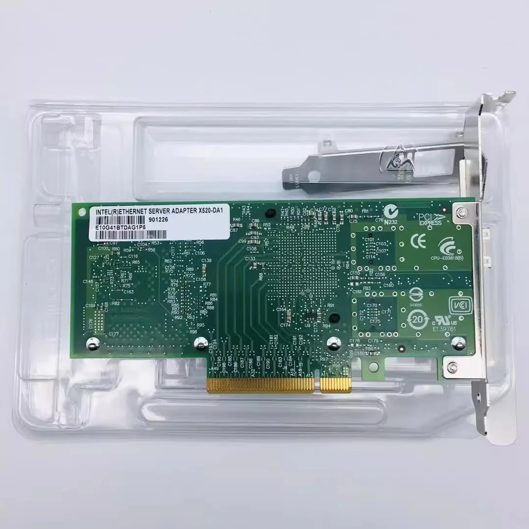 بطاقة شبكة أصلية من إنتل، طراز - مراجعة 10Gb Sfp+ Pcie Network Card Dual Port وسعره